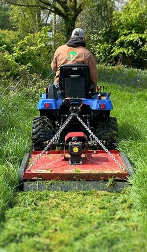 An image of TGS sit on flail mower