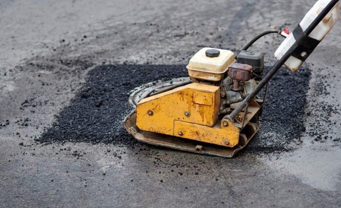 Total Ground Service road pothole repair Total Ground Service road pothole repair