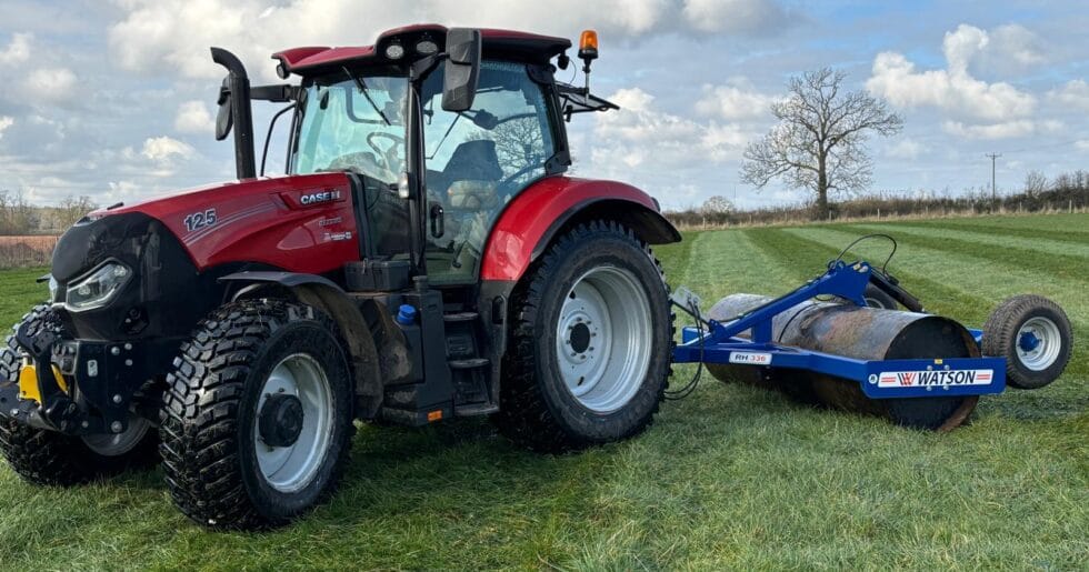 TGS Grassland rolling on the field - Total Groundcare Services TGS Grassland rolling on the field