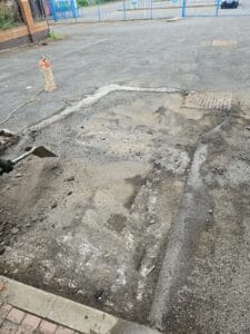 Before Total Groundcare Services Pothole Repair in Dudley - Total Groundcare Services Before Total Groundcare Services Pothole Repair in Dudley